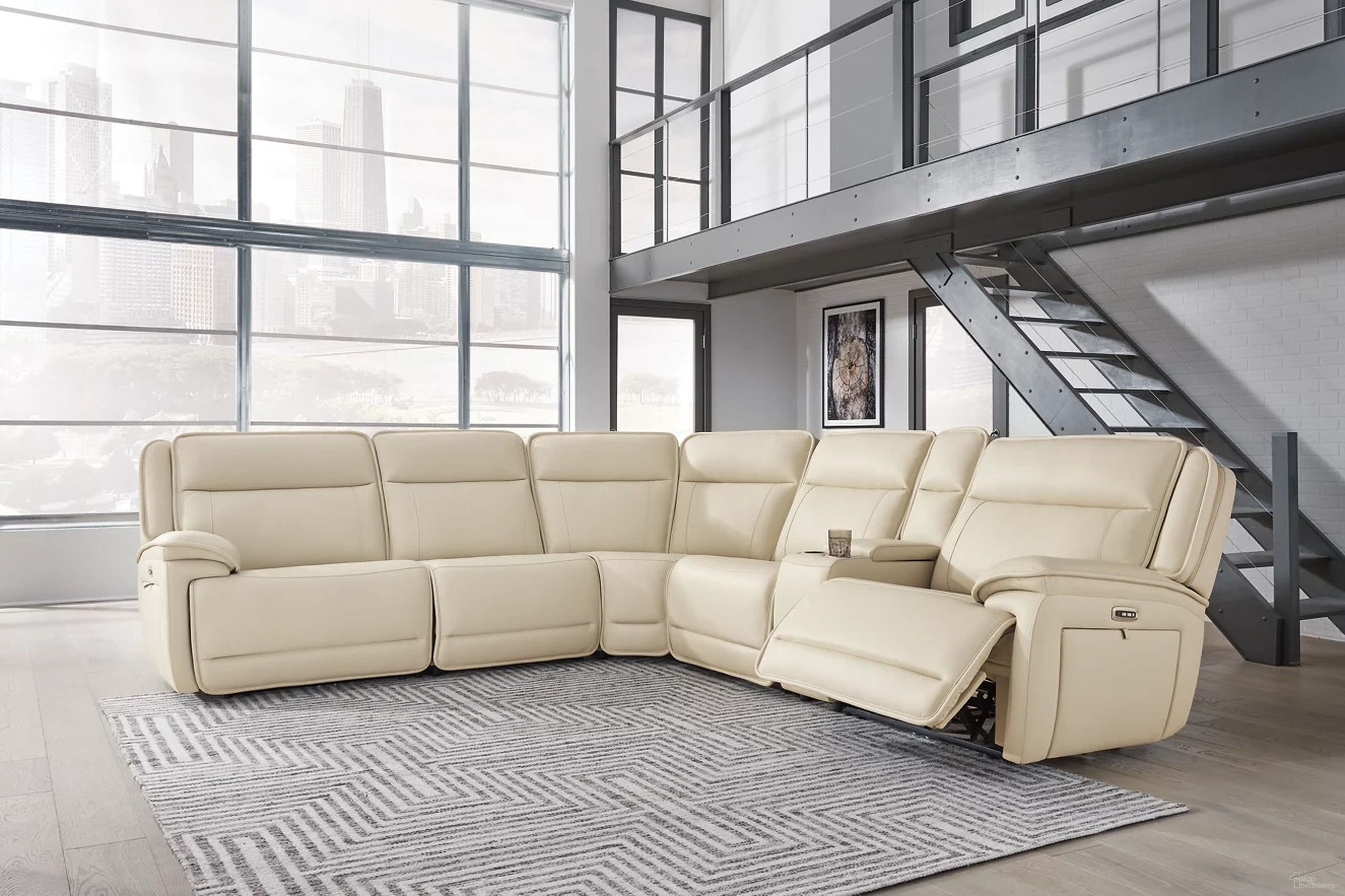 The appearance of Double Deal 6-Piece Power Reclining Sectional In Almond designed by Signature Design by Ashley in the modern / contemporary interior design. This almond piece of furniture was selected by 1StopBedrooms from Double Deal Collection to add a touch of cosiness and style into your home. Sku: U1300158;U1300131;U1300146;U1300157;U1300177;U1300162. Material: Leather. Layout: L-Shape.