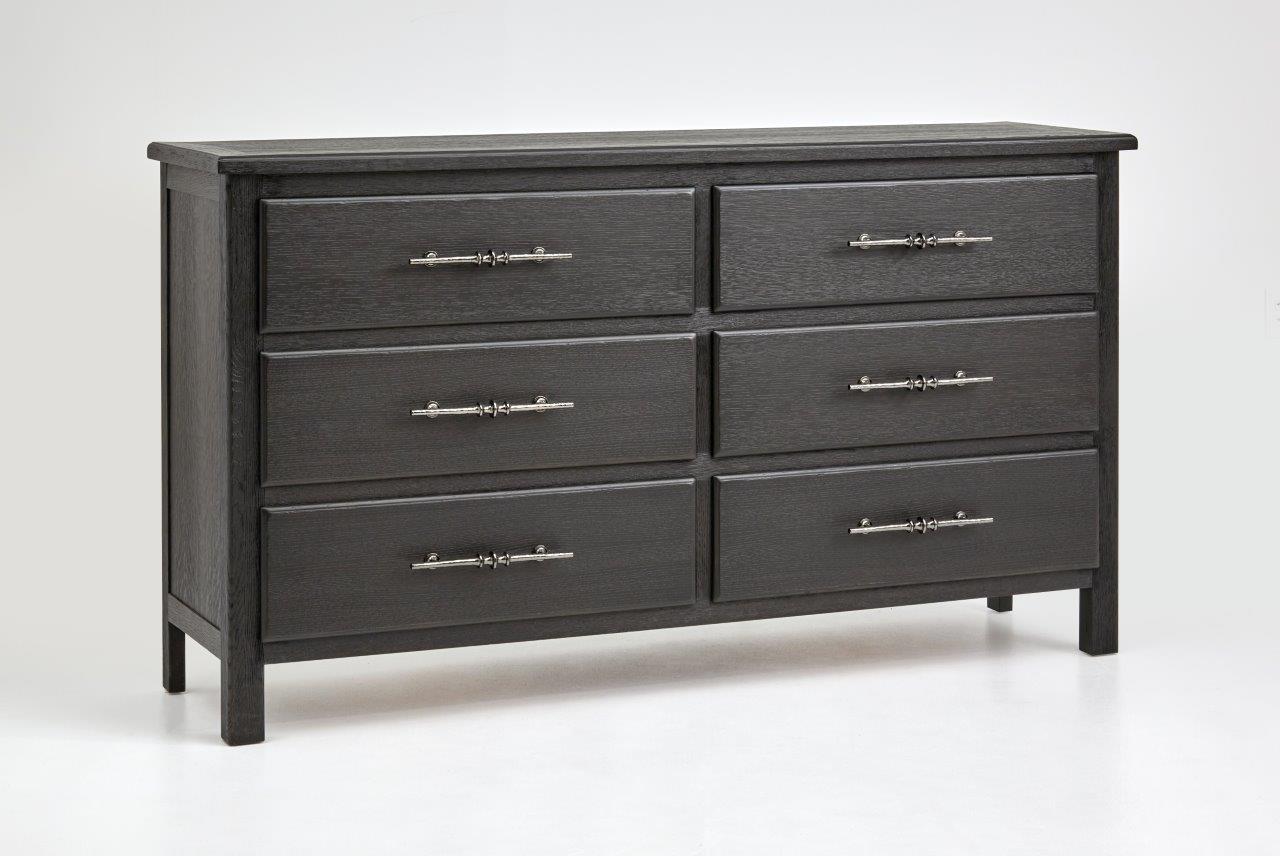 Double Drawer Dresser In Black