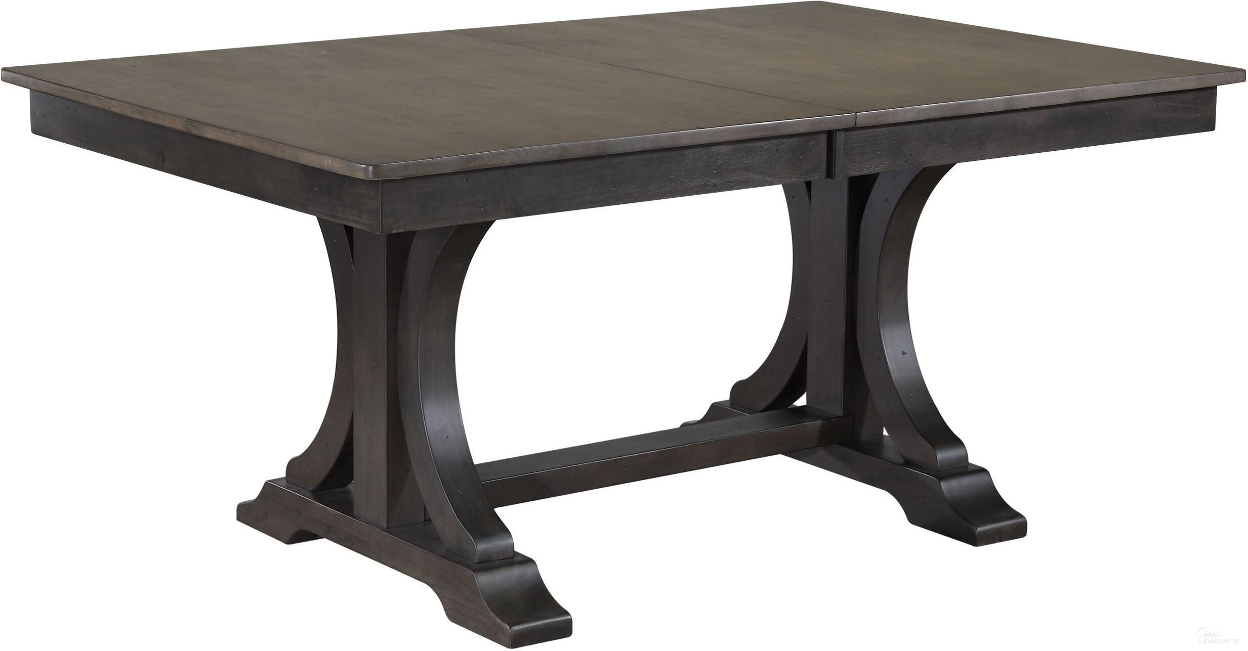 The appearance of Trestle Deco Table In Grey Stone and Black Stone designed by Iconic Furniture in the rustic / southwestern interior design. This grey stone and black stone piece of furniture was selected by 1StopBedrooms from Double Deco Collection to add a touch of cosiness and style into your home. Sku: RT82DECOGRSBKS. Table Base Style: Trestle. Table Top Shape: Rectangular. Material: Rubberwood. Size: 82" x 42".