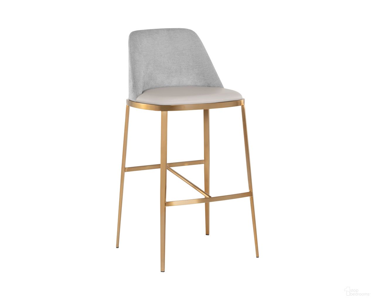 Dover Barstool In Napa Stone and Polo Club Stone
