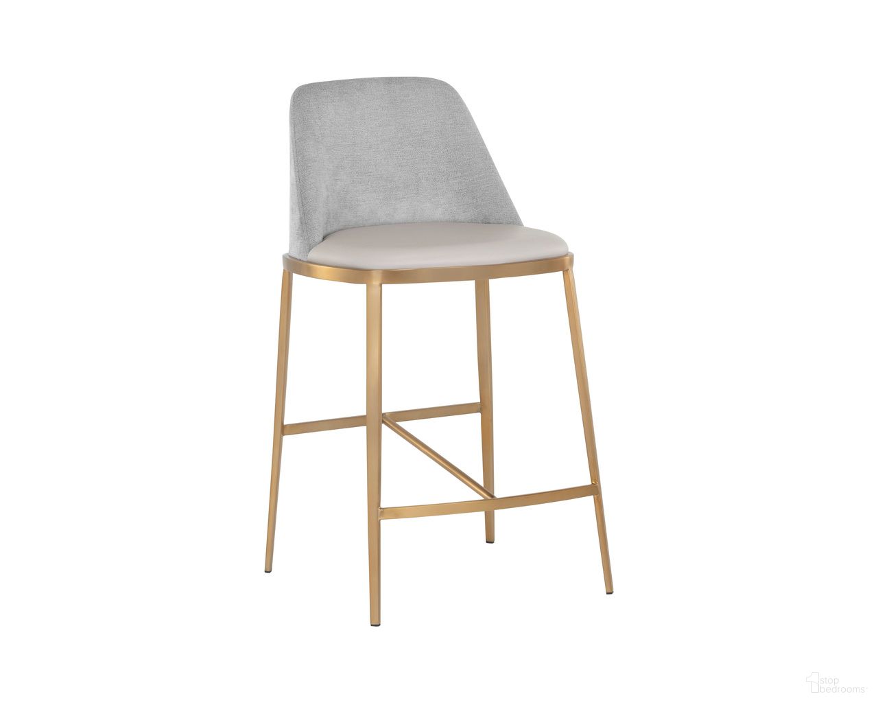 Dover Counter Stool In Napa Stone and Polo Club Stone