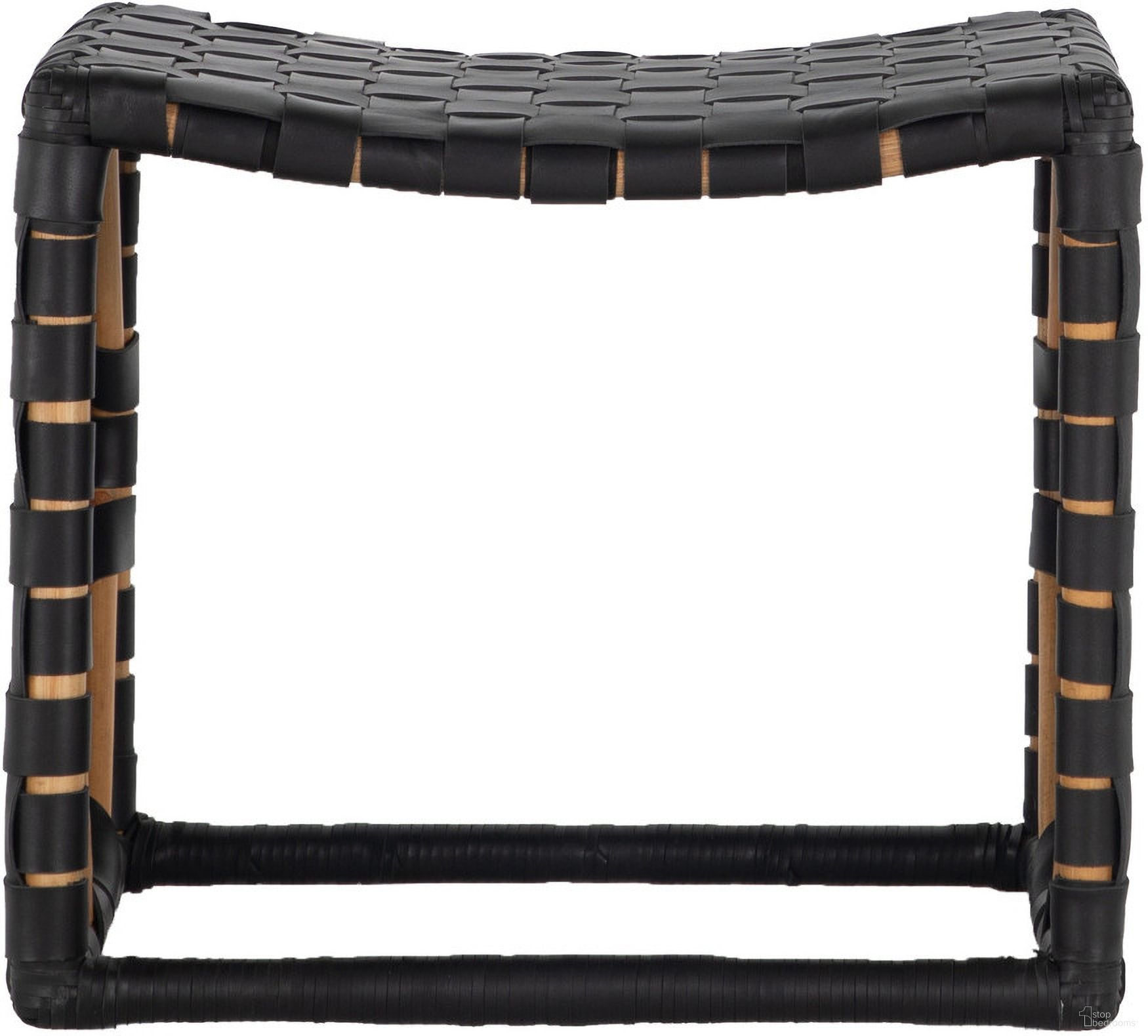 The appearance of Dover Stool In Black and Natural Rattan designed by Gabby in the transitional interior design. This black/natural rattan piece of furniture was selected by 1StopBedrooms from Dover Collection to add a touch of cosiness and style into your home. Sku: SCH-158050. Material: Natural Rattan.