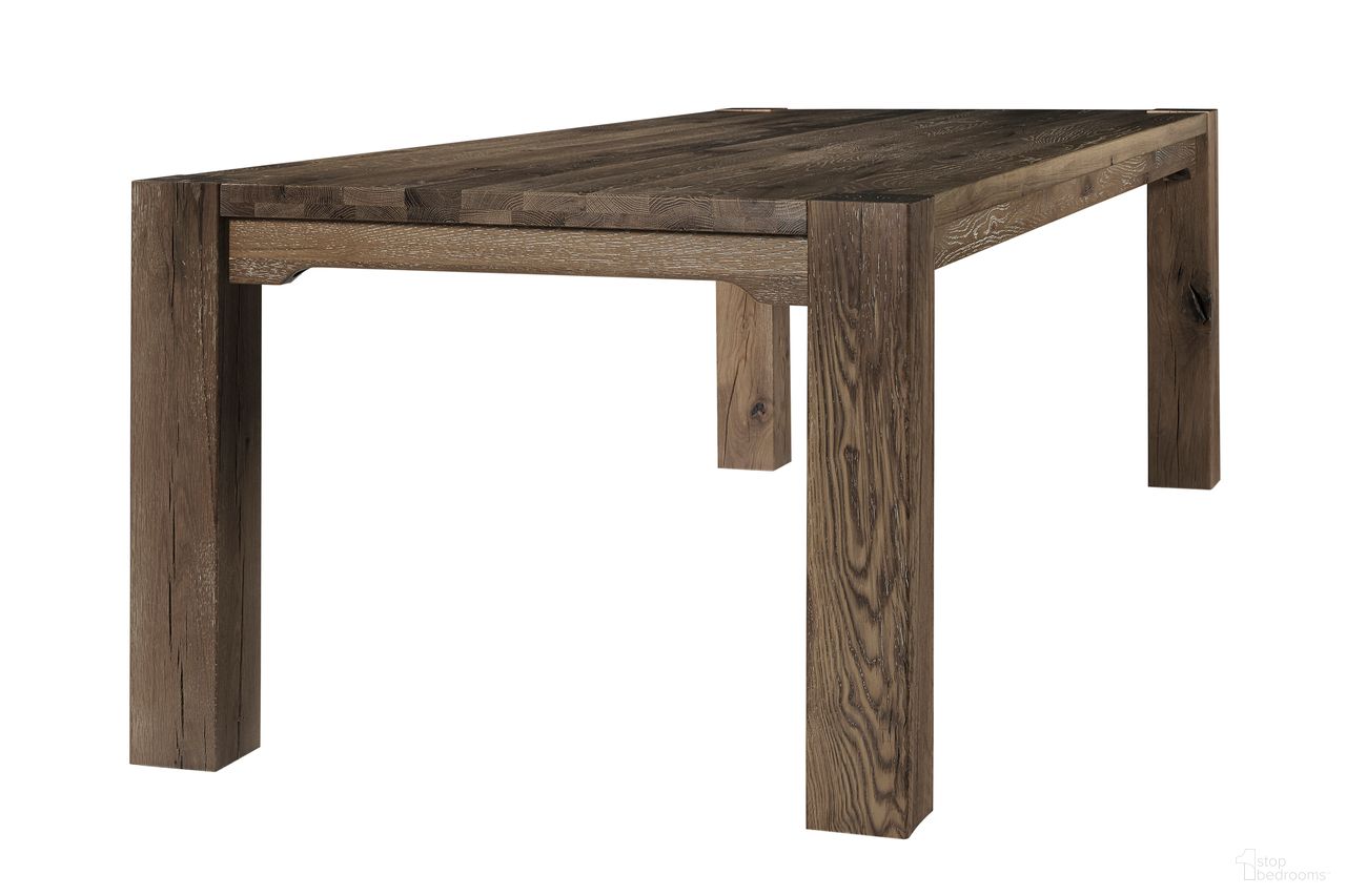 The appearance of Dovetail 76 Inch Gathering Dining Table In Aged Grey designed by Artisan & Post in the transitional interior design. This aged grey piece of furniture was selected by 1StopBedrooms from Dovetail Collection to add a touch of cosiness and style into your home. Sku: 753-000;753-100. Table Base Style: Legs. Material: Wood. Table Top Shape: Rectangular. Size: 76" x 41".