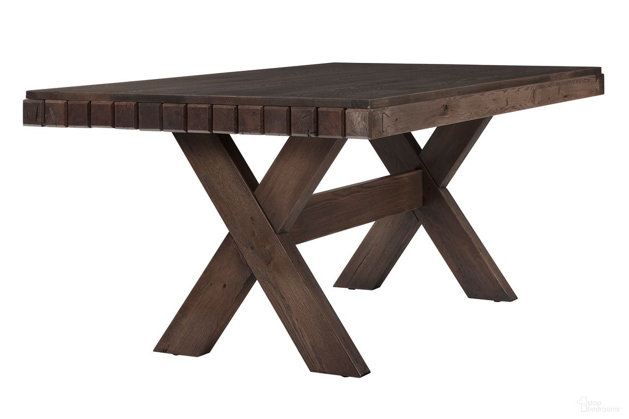 Dovetail 96 Inch Dining Table In Aged Grey