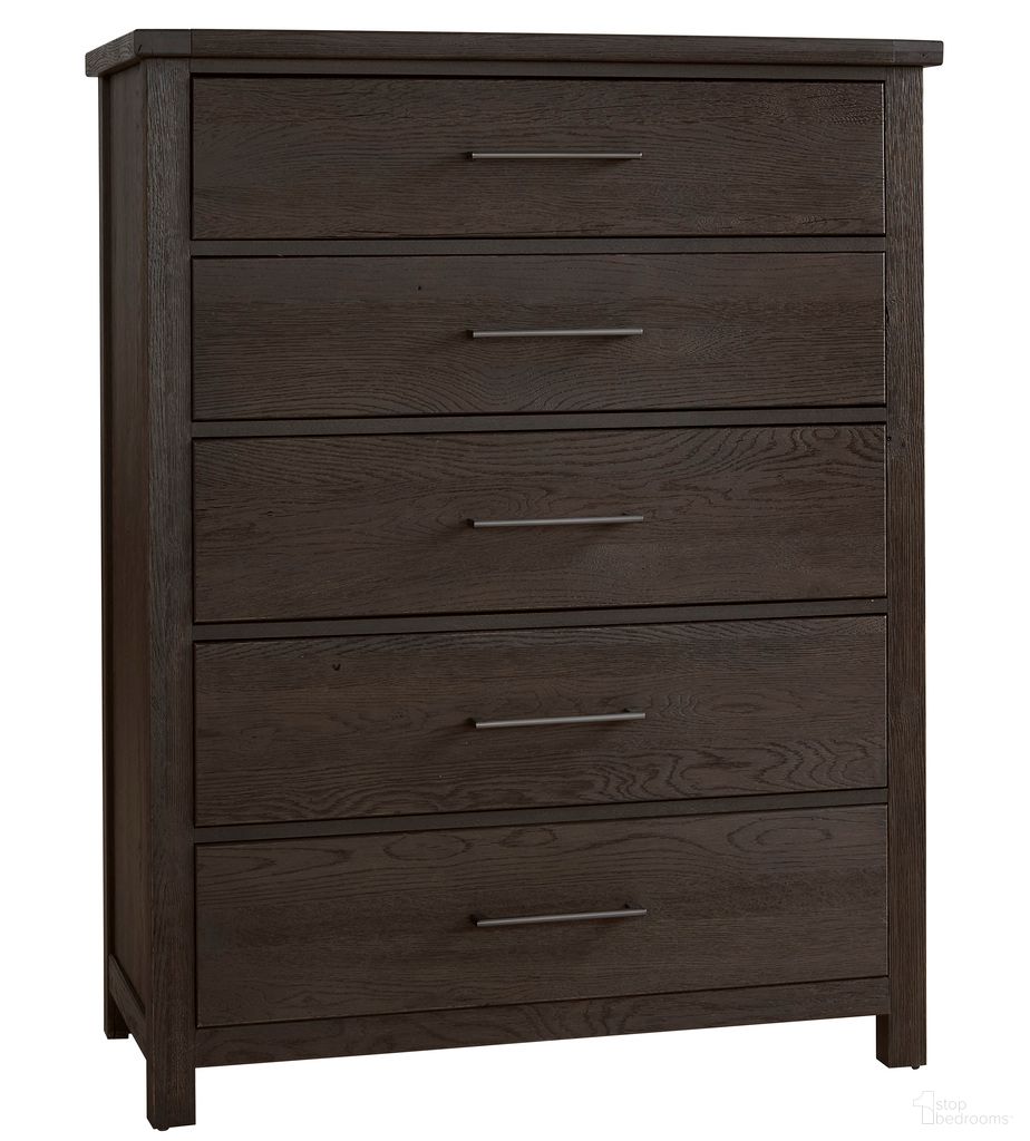 The appearance of Dovetail Chest In Java designed by Vaughan Bassett in the transitional interior design. This java piece of furniture was selected by 1StopBedrooms from Dovetail Collection to add a touch of cosiness and style into your home. Sku: 750-115. Material: Wood.