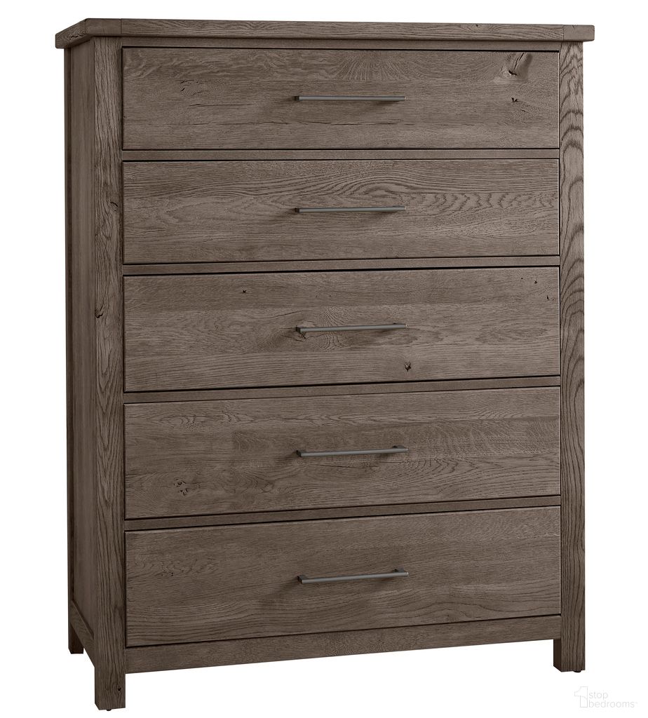 The appearance of Dovetail Chest In Mystic Grey designed by Vaughan Bassett in the transitional interior design. This mystic grey piece of furniture was selected by 1StopBedrooms from Dovetail Collection to add a touch of cosiness and style into your home. Sku: 751-115. Material: Wood.