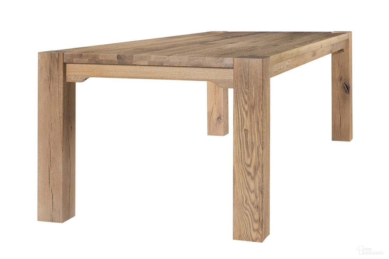 The appearance of Dovetail Gathering 76 Inch Dining Table In Bleached White designed by Artisan & Post in the transitional interior design. This bleached white piece of furniture was selected by 1StopBedrooms from Dovetail Collection to add a touch of cosiness and style into your home. Sku: 755-000;755-100. Table Base Style: Legs. Material: Wood. Table Top Shape: Rectangular. Size: 76" x 41".
