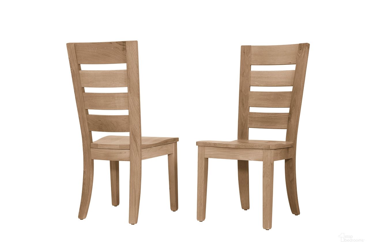 The appearance of Dovetail Horizontal Slat Side Chair In Bleached White designed by Artisan & Post in the transitional interior design. This bleached white piece of furniture was selected by 1StopBedrooms from Dovetail Collection to add a touch of cosiness and style into your home. Sku: 755-020. Material: Wood. Chair Type: Side Chair.