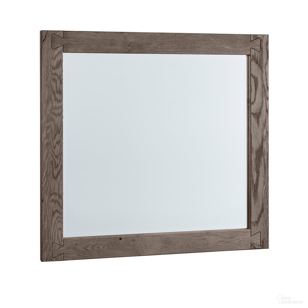 The appearance of Dovetail Landscape Mirror In Mystic Grey designed by Vaughan Bassett in the transitional interior design. This mystic grey piece of furniture was selected by 1StopBedrooms from Dovetail Collection to add a touch of cosiness and style into your home. Sku: 751-446. Material: Wood.