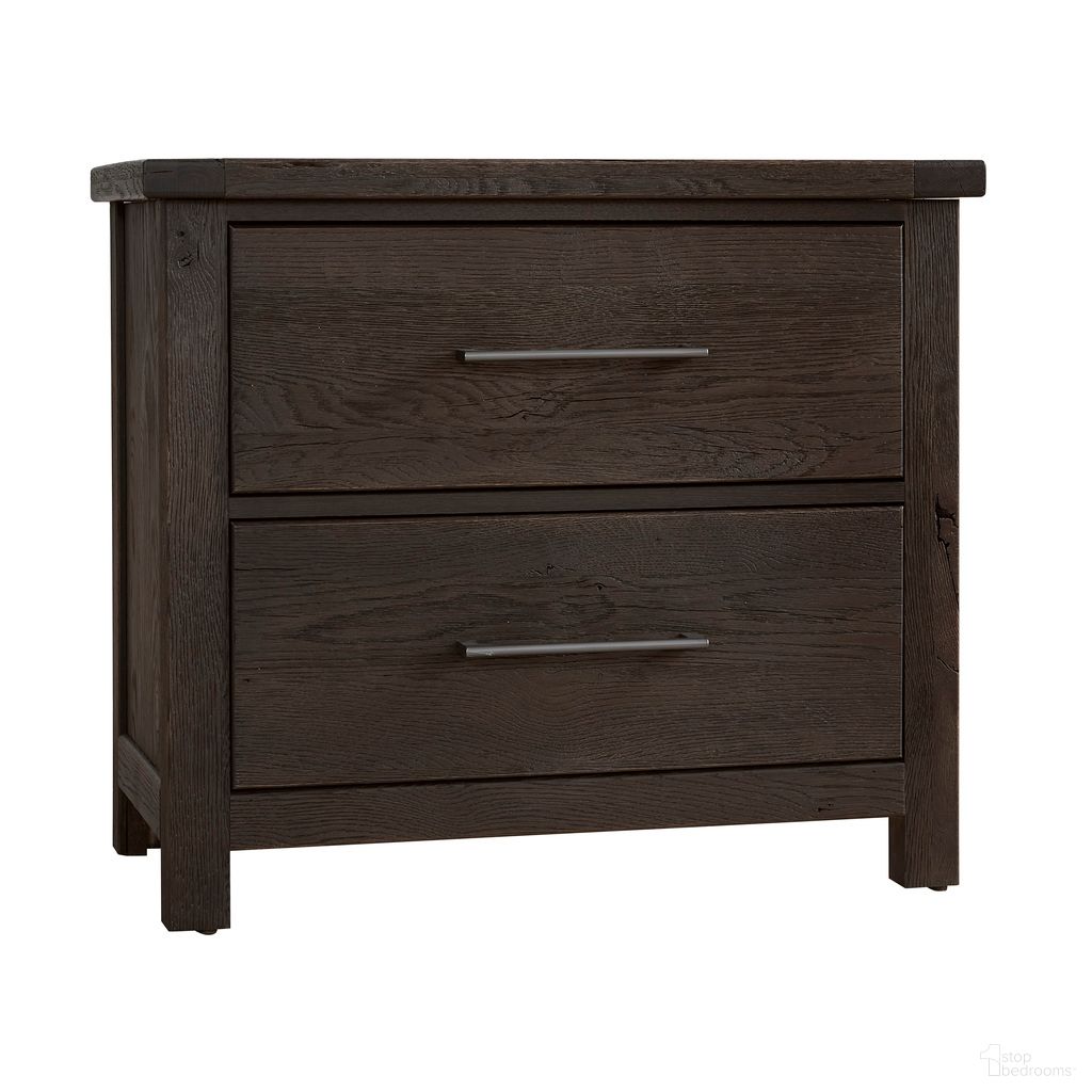 The appearance of Dovetail Nightstand In Java designed by Vaughan Bassett in the transitional interior design. This java piece of furniture was selected by 1StopBedrooms from Dovetail Collection to add a touch of cosiness and style into your home. Sku: 750-227. Material: Wood.