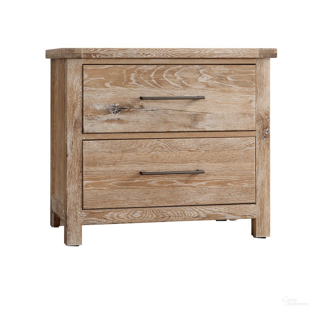 The appearance of Dovetail Nightstand In Sun Bleached White designed by Vaughan Bassett in the transitional interior design. This sun bleached white piece of furniture was selected by 1StopBedrooms from Dovetail Collection to add a touch of cosiness and style into your home. Sku: 754-227. Material: Wood.