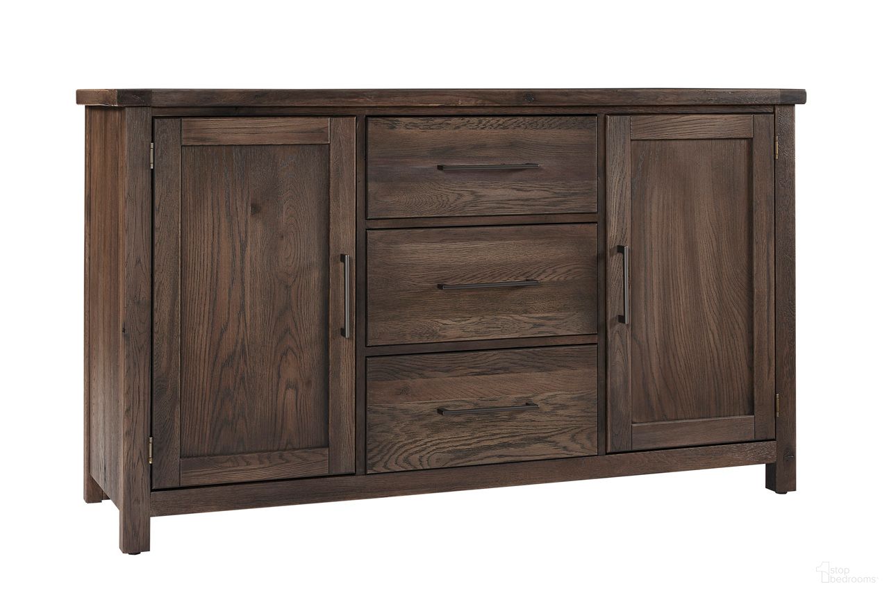 The appearance of Dovetail Server In Aged Grey designed by Artisan & Post in the transitional interior design. This aged grey piece of furniture was selected by 1StopBedrooms from Dovetail Collection to add a touch of cosiness and style into your home. Sku: 753-960. Material: Wood.