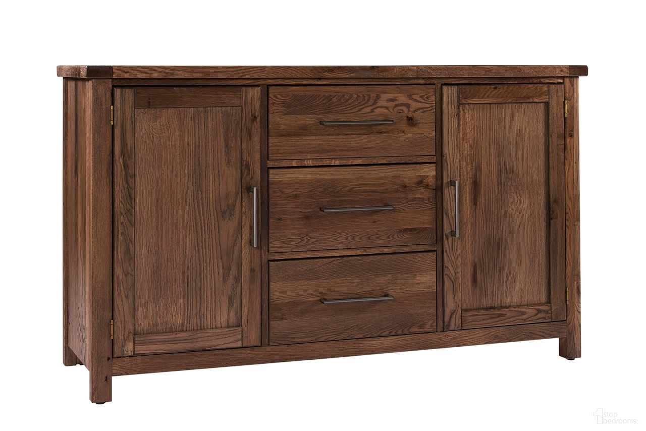 The appearance of Dovetail Server In Natural designed by Artisan & Post in the transitional interior design. This natural piece of furniture was selected by 1StopBedrooms from Dovetail Collection to add a touch of cosiness and style into your home. Sku: 752-960. Material: Wood.