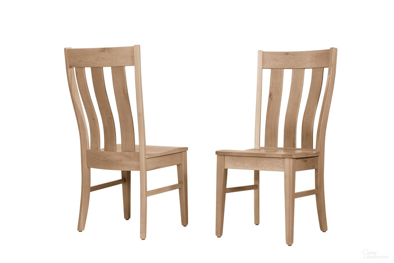 The appearance of Dovetail Vertical Slat Chair In Bleached White designed by Artisan & Post in the transitional interior design. This bleached white piece of furniture was selected by 1StopBedrooms from Dovetail Collection to add a touch of cosiness and style into your home. Sku: 755-010. Material: Wood. Chair Type: Side Chair.