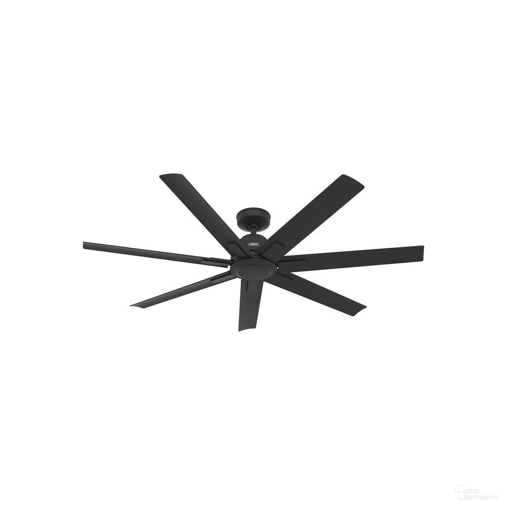 The appearance of Downtown 60 Inch Energy Star Damp Rated Ceiling Fan and Wall Control In Matte Black designed by Hunter Fan in the industrial interior design. This matte black piece of furniture  was selected by 1StopBedrooms from Downtown Collection to add a touch of cosiness and style into your home. Sku: 51590. Material: Plastic.