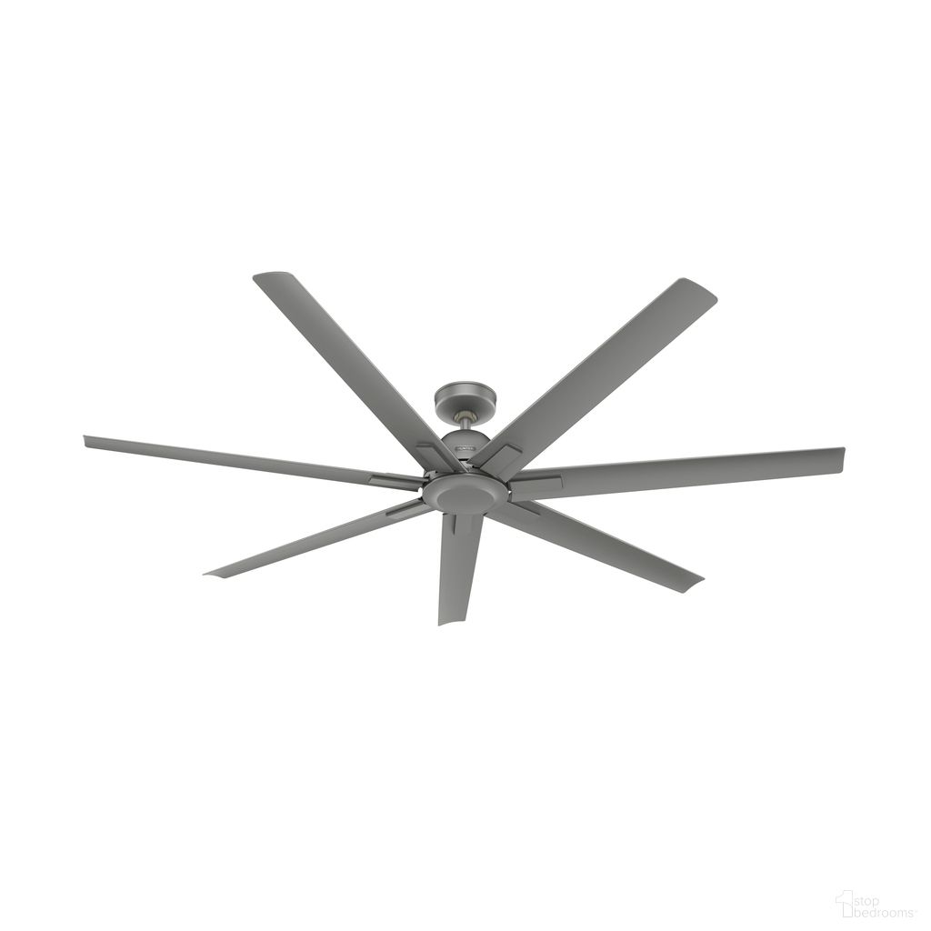 The appearance of Downtown 72 Inch Energy Star Damp Rated Ceiling Fan and Wall Control In Matte Silver designed by Hunter Fan in the industrial interior design. This matte silver piece of furniture was selected by 1StopBedrooms from Downtown Collection to add a touch of cosiness and style into your home. Sku: 51591. Material: Plastic.