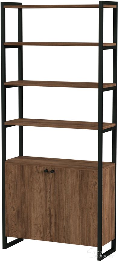 The appearance of Drake 73 Inch Two Door Walnut Bookcase Etagere In Medium Brown designed by Butler Specialty Company in the transitional interior design. This medium brown piece of furniture was selected by 1StopBedrooms from Drake Collection to add a touch of cosiness and style into your home. Sku: 5575421. Material: MDF.