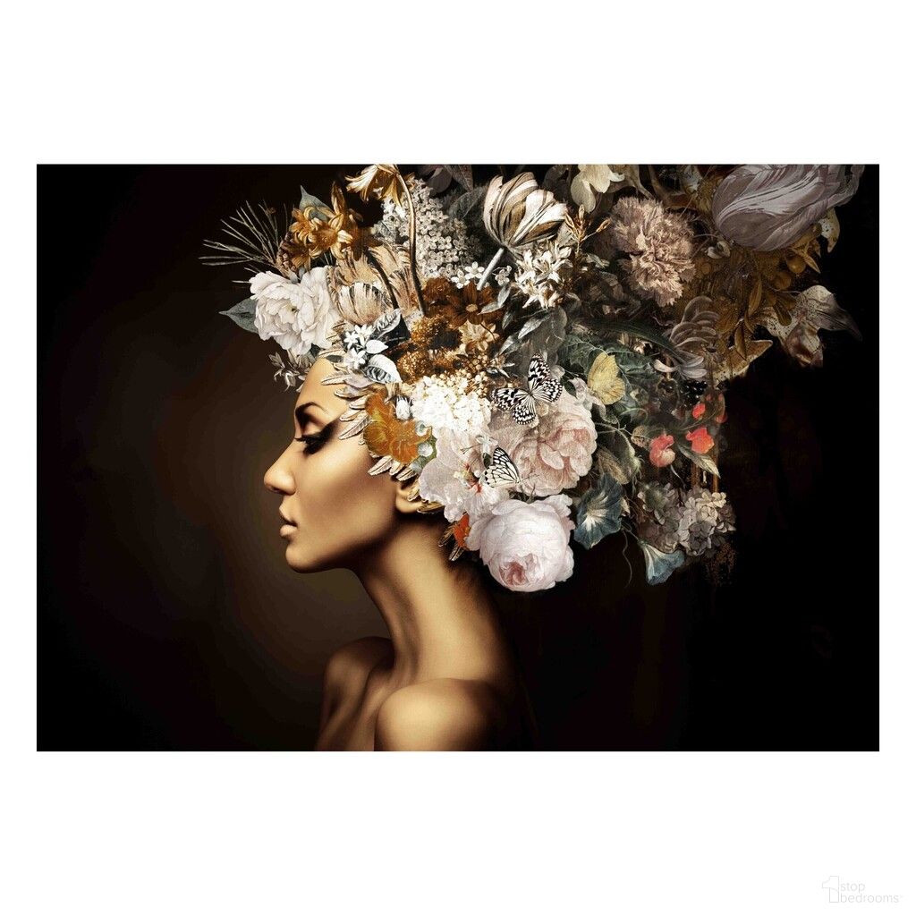Dramatic A Floral Mind Frameless Tempered Glass Wall Art In Multi