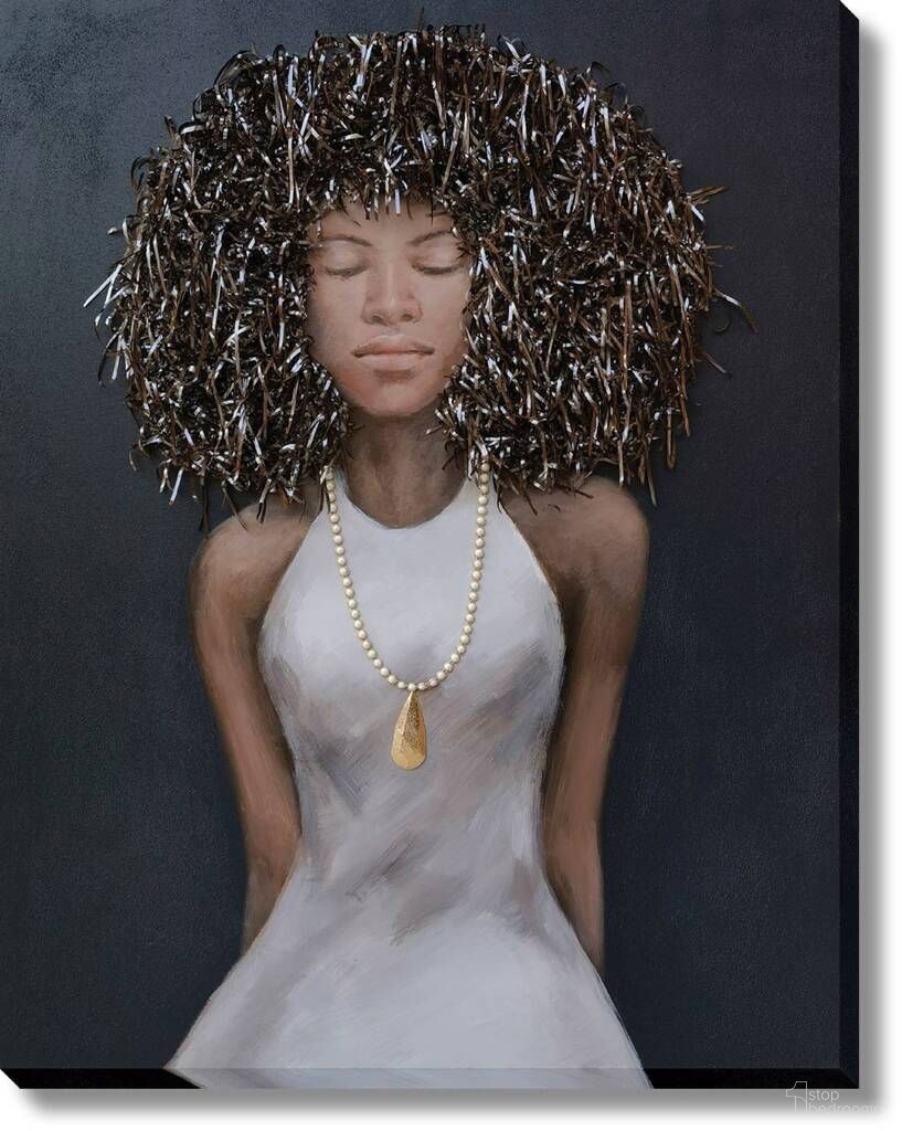 Dramatic Queenly Grace Textured Portrait Canvas Wall Art In Multi