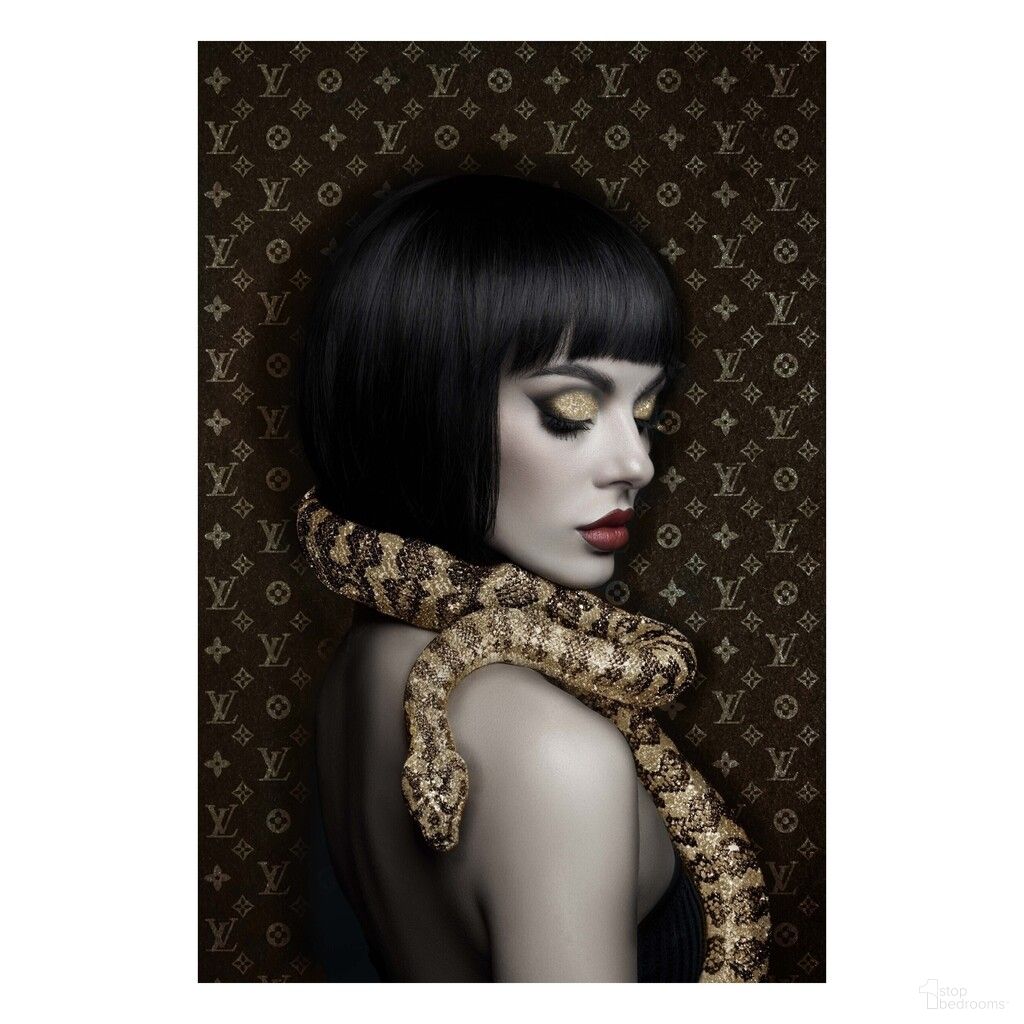 Dramatic Slithering Canvas Wall Art In Multi