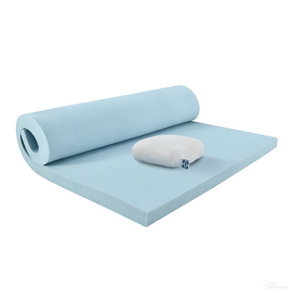 The appearance of Dreamlife 3 Inch Twin XL Gel Memory Foam Mattress Topper with Cooling Cover designed by Sealy in the modern / contemporary interior design. This blue piece of furniture was selected by 1StopBedrooms from Dreamlife Collection to add a touch of cosiness and style into your home. Sku: F02-00246-TX0. Material: Polyester. Mattress Size: Twin XL. Bed Size: Twin XL.
