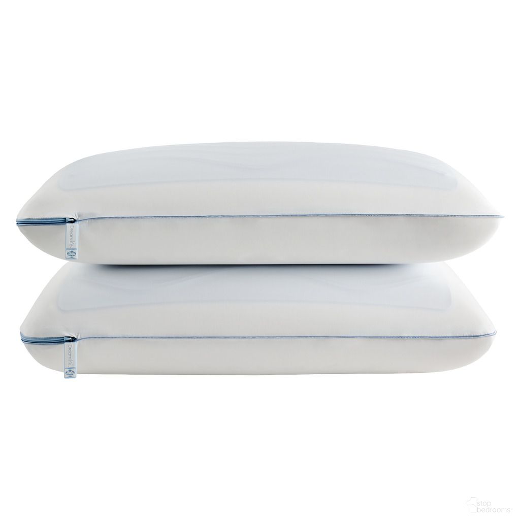 The appearance of Dreamlife Standard Memory Foam Gel Pillow - Dual Pack designed by Sealy in the modern / contemporary interior design. This white piece of furniture was selected by 1StopBedrooms from Dreamlife Collection to add a touch of cosiness and style into your home. Sku: F01-00869-ST0. Material: Polyester.