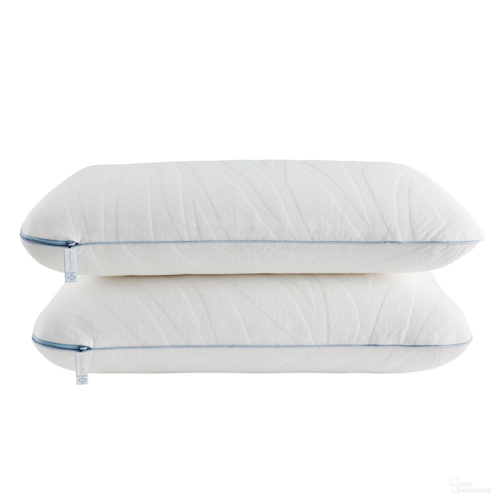 The appearance of Dreamlife Standard Memory Foam Pillow - Dual Pack designed by Sealy in the modern / contemporary interior design. This white piece of furniture was selected by 1StopBedrooms from Dreamlife Collection to add a touch of cosiness and style into your home. Sku: F01-00868-ST0. Material: Cooling Nylon.