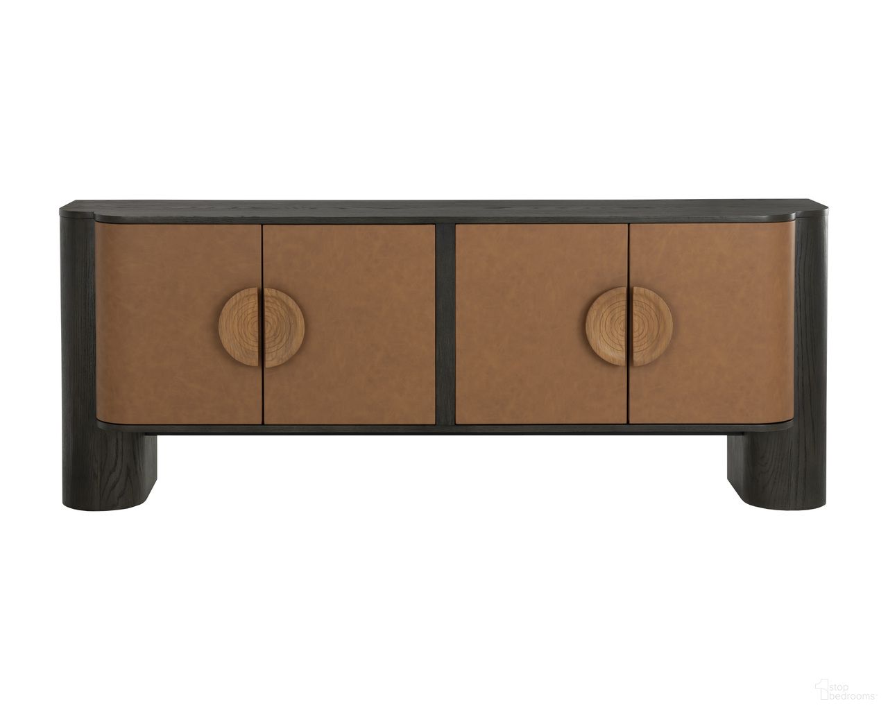 Dresden Sideboard In Cognac and Smoke Grey