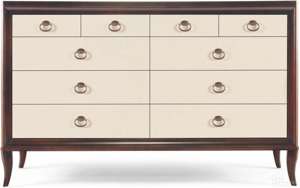 The appearance of Dresser In Tribeca and Cream designed by Century Furniture in the transitional interior design. This tribeca and cream piece of furniture was selected by 1StopBedrooms from Tribeca Collection to add a touch of cosiness and style into your home. Sku: 33C-205. Material: Maple.