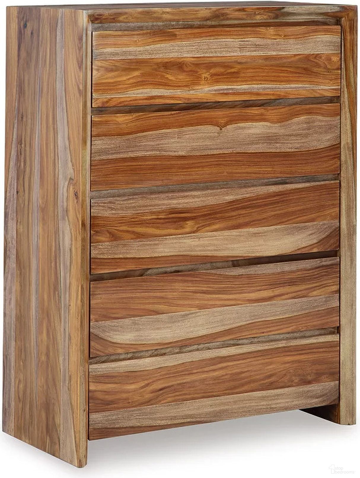 The appearance of Dressonni Chest Of Drawers In Brown designed by Signature Design by Ashley in the modern / contemporary interior design. This brown piece of furniture  was selected by 1StopBedrooms from Dressonni Collection to add a touch of cosiness and style into your home. Sku: B790-46. Material: Wood.