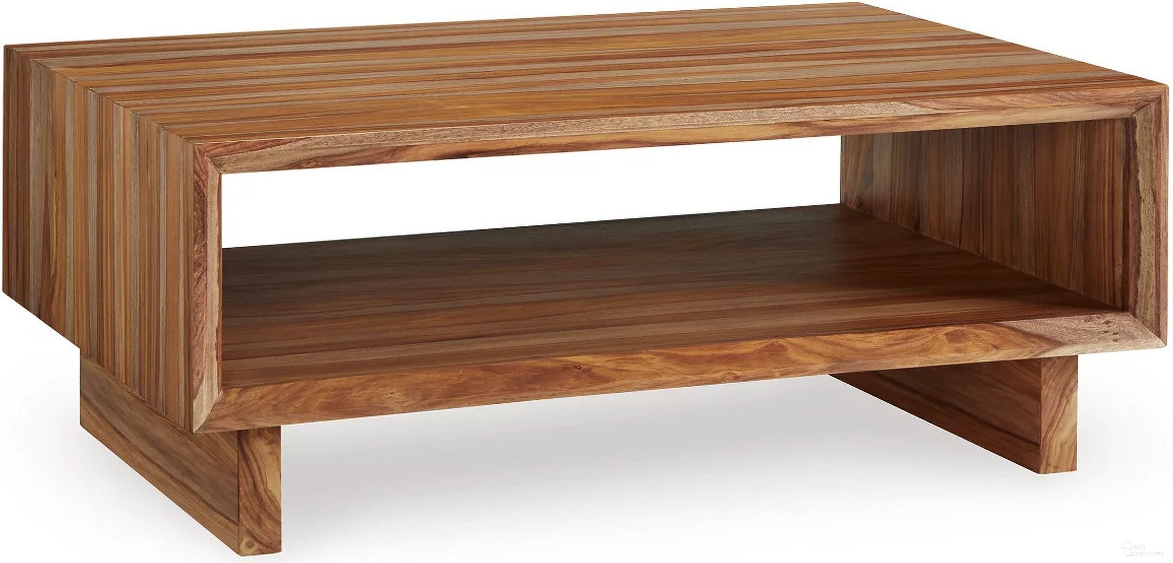 The appearance of Dressonni Coffee Table In Brown designed by Signature Design by Ashley in the modern / contemporary interior design. This brown piece of furniture was selected by 1StopBedrooms from Dressonni Collection to add a touch of cosiness and style into your home. Sku: T690-1. Material: Wood.