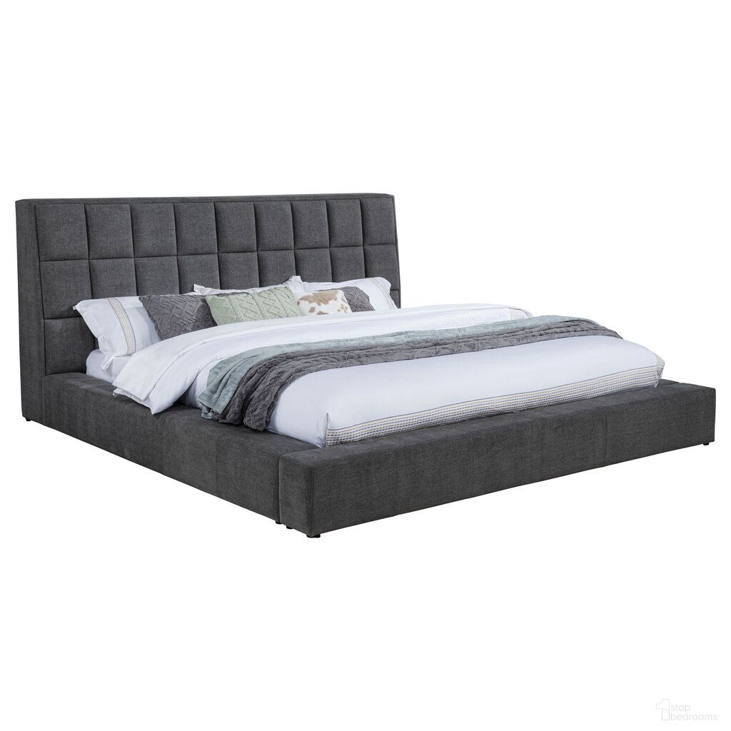The appearance of Dreux Upholstered California King Panel Platform Bed In Grey designed by Coaster in the modern / contemporary interior design. This grey piece of furniture was selected by 1StopBedrooms from Dreux Collection to add a touch of cosiness and style into your home. Sku: 315948GRYKWB1;315948GRYKWB2. Bed Type: Platform Bed. Bed Size: California King. Material: Foam.