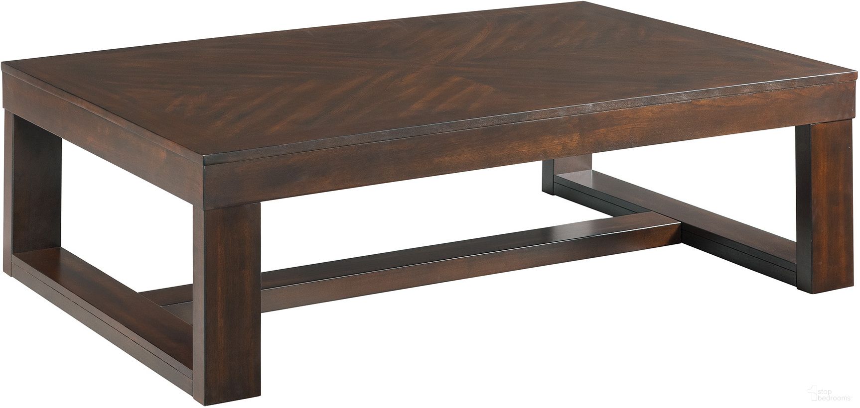 The appearance of Drew Cherry Rectangular Coffee Table designed by Picket House in the traditional interior design. This brown piece of furniture  was selected by 1StopBedrooms from Berlin Collection to add a touch of cosiness and style into your home. Sku: THY100CTE. Material: MDF.