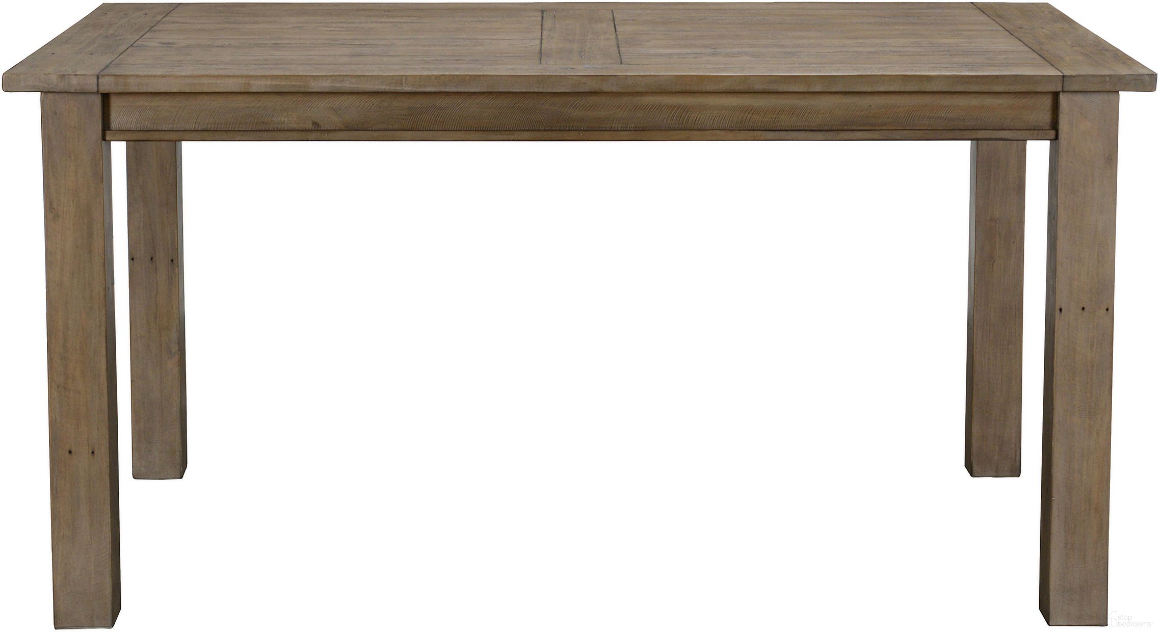 The appearance of Driftwood 60 Inch Dining Table In Distressed Brown designed by Classic Home in the transitional interior design. This distressed brown piece of furniture was selected by 1StopBedrooms from Driftwood Collection to add a touch of cosiness and style into your home. Sku: 51030670. Table Base Style: Legs. Table Top Shape: Rectangular. Size: 36" x 60". Material: Reclaimed Pine Wood.