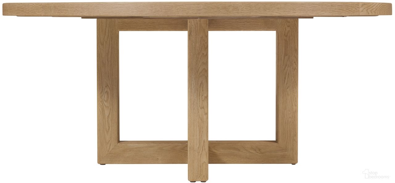 Driftwood 72 Inch Round Dining Table In Light Wood