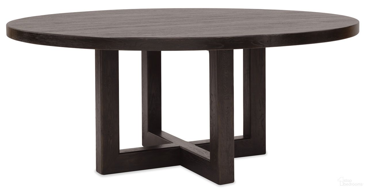 Driftwood 72" Round Dining Table In Burnt Timber