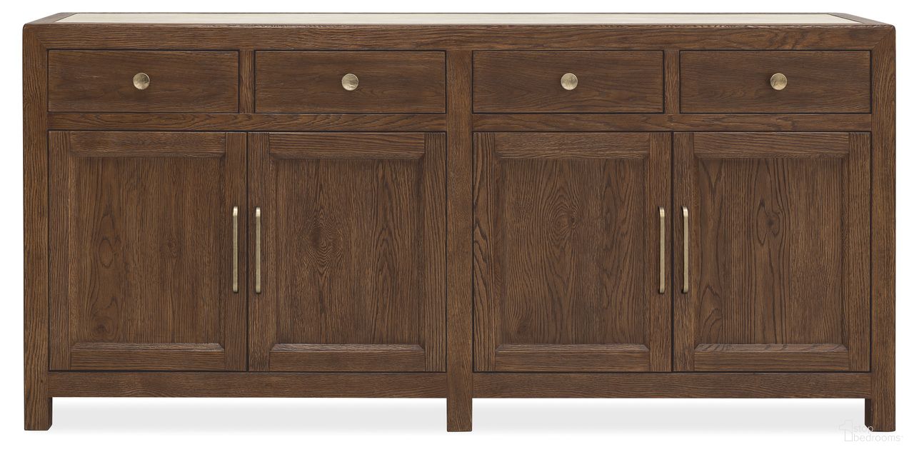 The appearance of Driftwood Buffet In Medium Wood designed by Hooker in the transitional interior design. This medium wood piece of furniture was selected by 1StopBedrooms from Driftwood Collection to add a touch of cosiness and style into your home. Sku: 6820-75901-85. Material: Solid Oak.