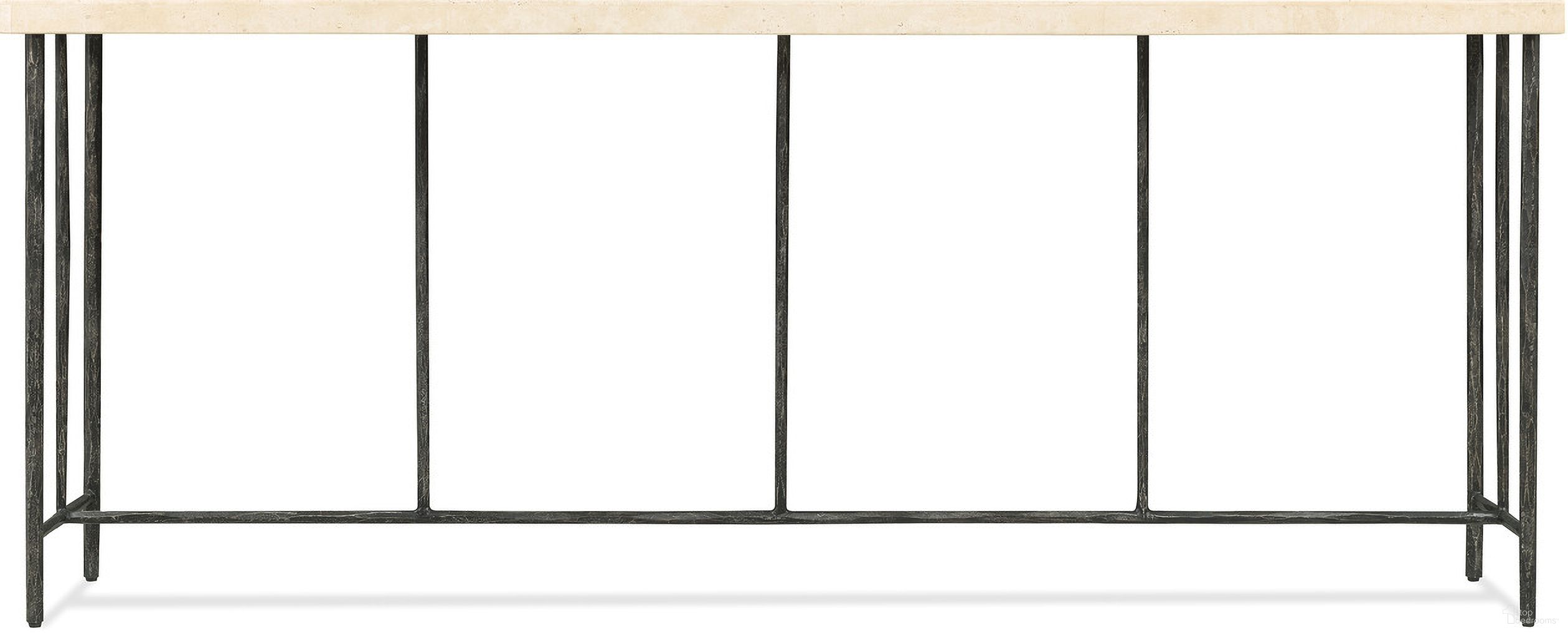 The appearance of Driftwood Console Table In Gray designed by Hooker in the transitional interior design. This gray piece of furniture  was selected by 1StopBedrooms from Driftwood Collection to add a touch of cosiness and style into your home. Sku: 6820-85002-00. Material: Stone.