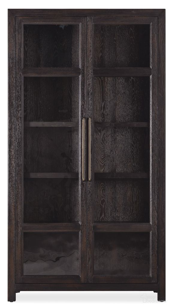 The appearance of Driftwood Display Cabinet In Burnt Timber designed by Hooker in the transitional interior design. This burnt timber piece of furniture was selected by 1StopBedrooms from Driftwood Collection to add a touch of cosiness and style into your home. Sku: 6820-75906-99. Material: Solid Oak.