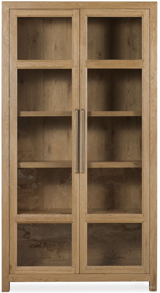 The appearance of Driftwood Display Cabinet In Light Wood designed by Hooker in the transitional interior design. This light wood piece of furniture  was selected by 1StopBedrooms from Driftwood Collection to add a touch of cosiness and style into your home. Sku: 6820-75906-80. Material: Solid Oak.