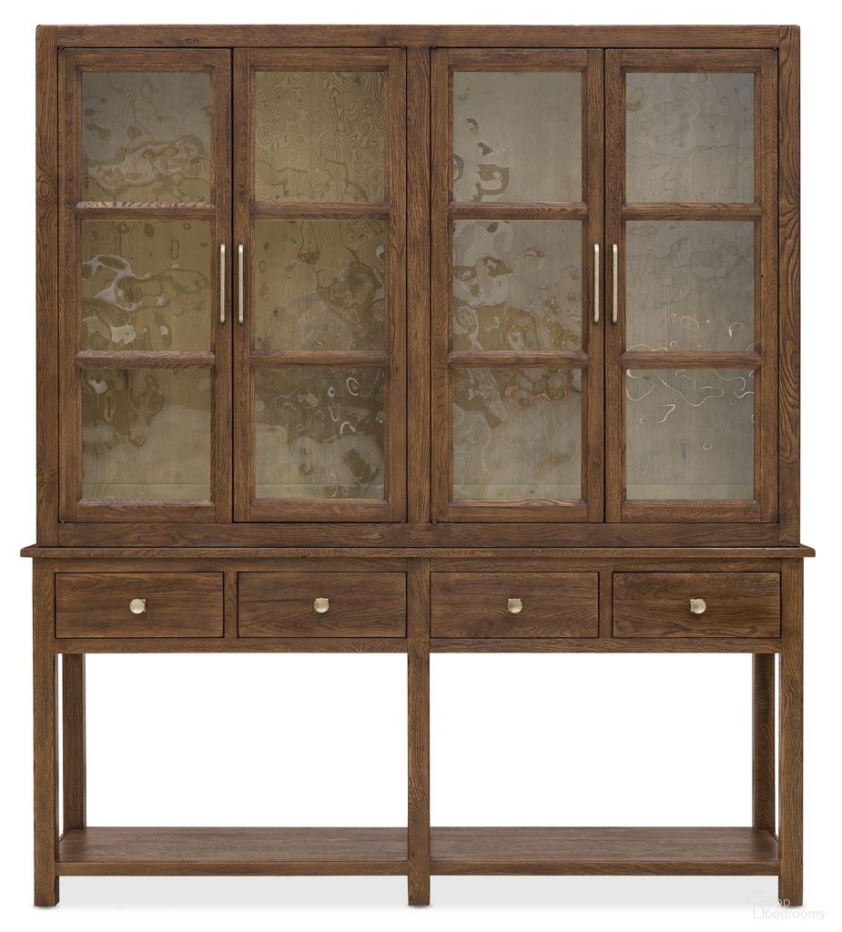 Driftwood Display Sideboard In Saddle