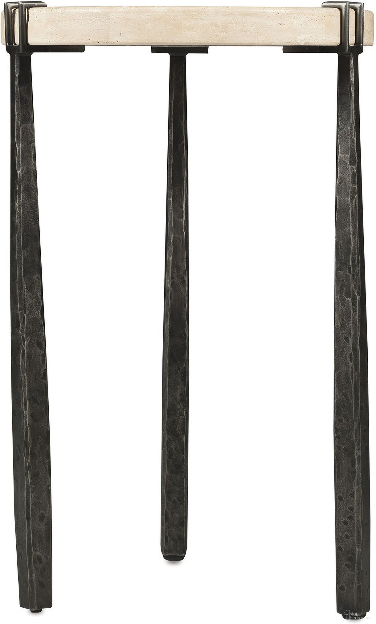 The appearance of Driftwood Metal Spot Table In Gray designed by Hooker in the transitional interior design. This gray piece of furniture was selected by 1StopBedrooms from Driftwood Collection to add a touch of cosiness and style into your home. Sku: 6820-50002-00. Material: Stone.