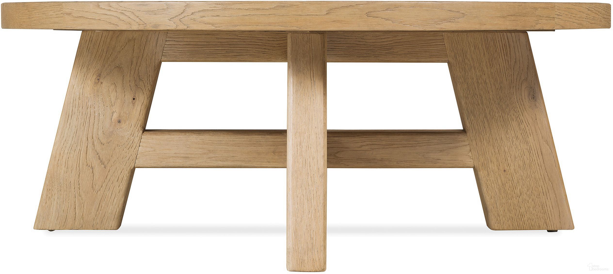 The appearance of Driftwood Round Cocktail Table In Light Wood designed by Hooker in the transitional interior design. This light wood piece of furniture was selected by 1StopBedrooms from Driftwood Collection to add a touch of cosiness and style into your home. Sku: 6820-80211-80. Material: Solid Oak.