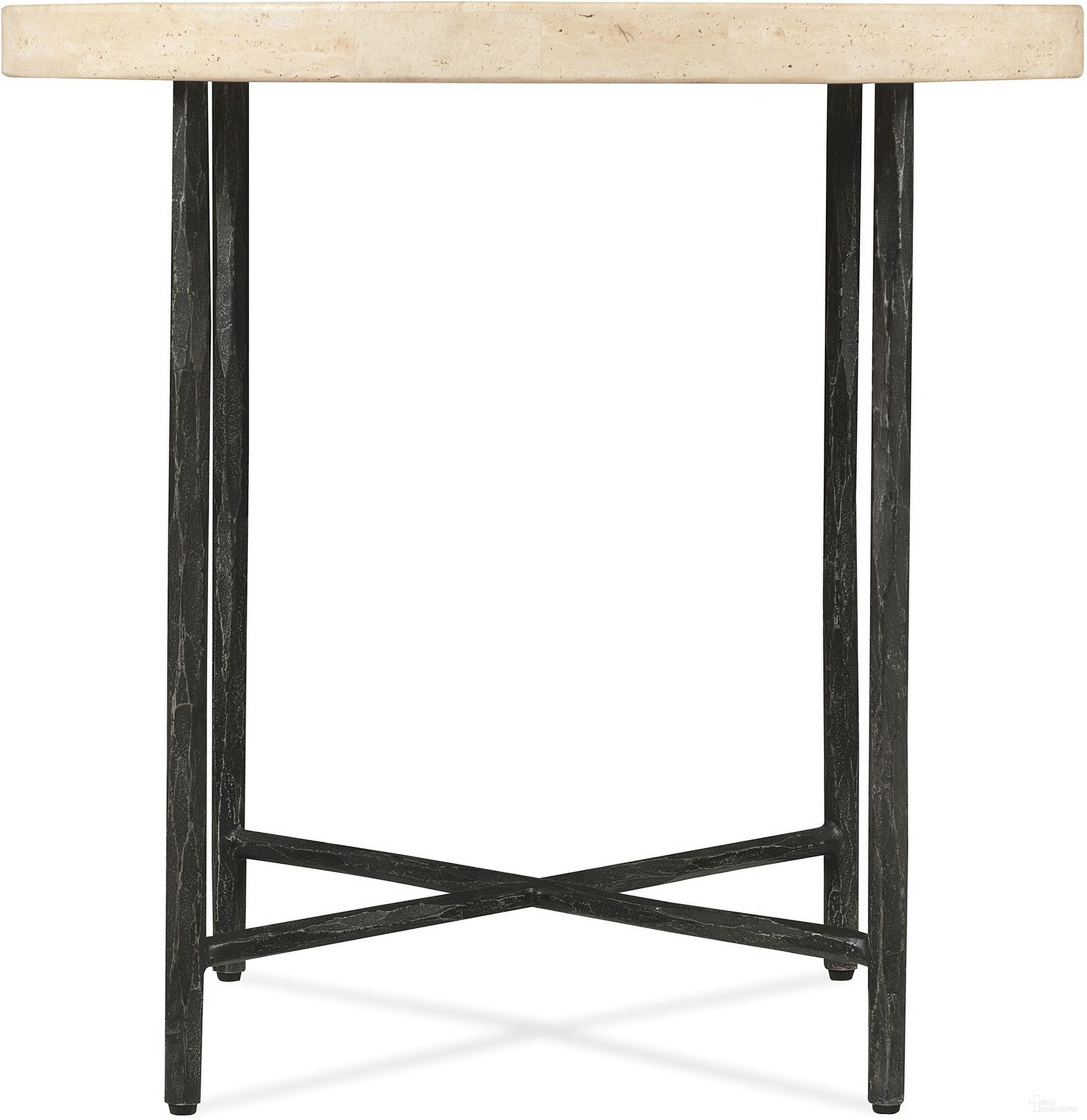 The appearance of Driftwood Round Side Table In Gray designed by Hooker in the transitional interior design. This gray piece of furniture was selected by 1StopBedrooms from Driftwood Collection to add a touch of cosiness and style into your home. Sku: 6820-80116-00. Material: Stone.
