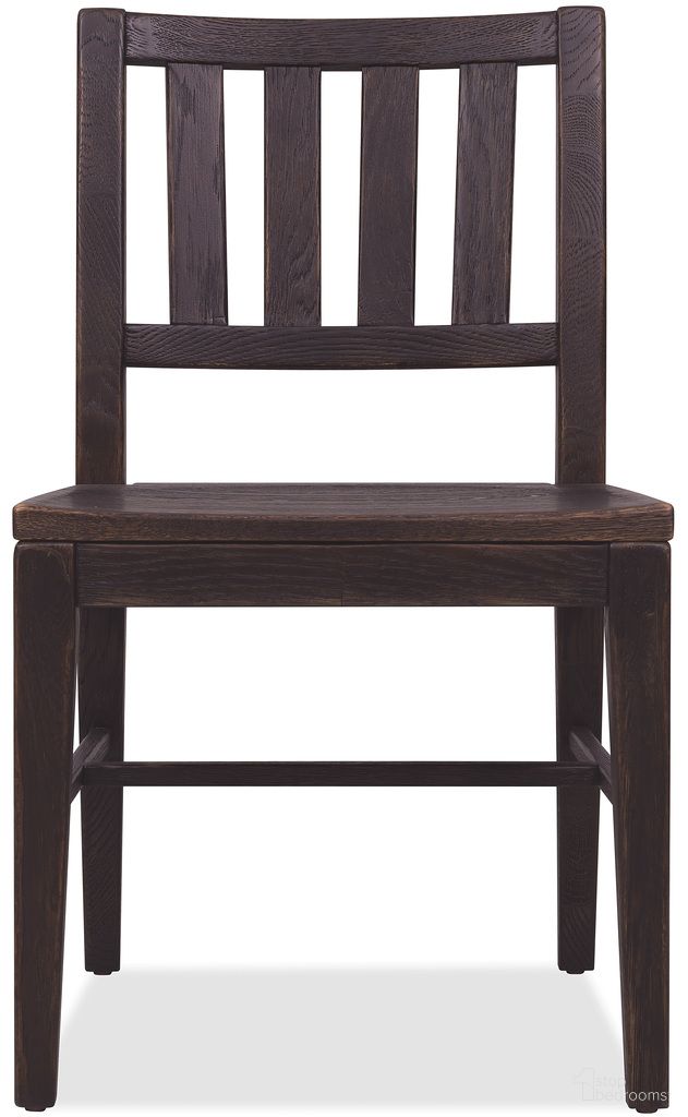 The appearance of Driftwood Splatback Side Chair In Burnt Timber designed by Hooker in the transitional interior design. This burnt timber piece of furniture was selected by 1StopBedrooms from Driftwood Collection to add a touch of cosiness and style into your home. Sku: 6820-75311-99. Material: Solid Oak. Chair Type: Side Chair.