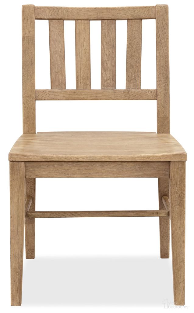 The appearance of Driftwood Splatback Side Chair In Light Wood designed by Hooker in the transitional interior design. This light wood piece of furniture was selected by 1StopBedrooms from Driftwood Collection to add a touch of cosiness and style into your home. Sku: 6820-75311-80. Material: Solid Oak. Chair Type: Side Chair.