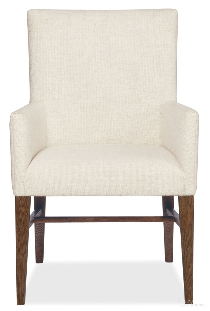 The appearance of Driftwood Upholstered Arm Chair In Beige and Medium Wood designed by Hooker in the transitional interior design. This beige/medium wood piece of furniture was selected by 1StopBedrooms from Driftwood Collection to add a touch of cosiness and style into your home. Sku: 6820-75511-85. Chair Type: Arm Chair. Material: Solid Oak.