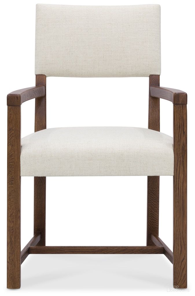 The appearance of Driftwood Upholstered Arm Chair In Beige designed by Hooker in the transitional interior design. This beige piece of furniture was selected by 1StopBedrooms from Driftwood Collection to add a touch of cosiness and style into your home. Sku: 6820-75400-85. Material: Fabric. Chair Type: Arm Chair.