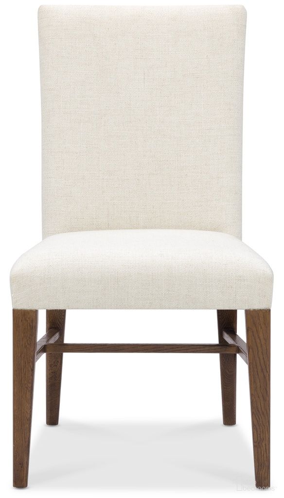 The appearance of Driftwood Upholstered Side Chair In Beige designed by Hooker in the transitional interior design. This beige piece of furniture was selected by 1StopBedrooms from Driftwood Collection to add a touch of cosiness and style into your home. Sku: 6820-75512-85. Material: Fabric. Chair Type: Side Chair.