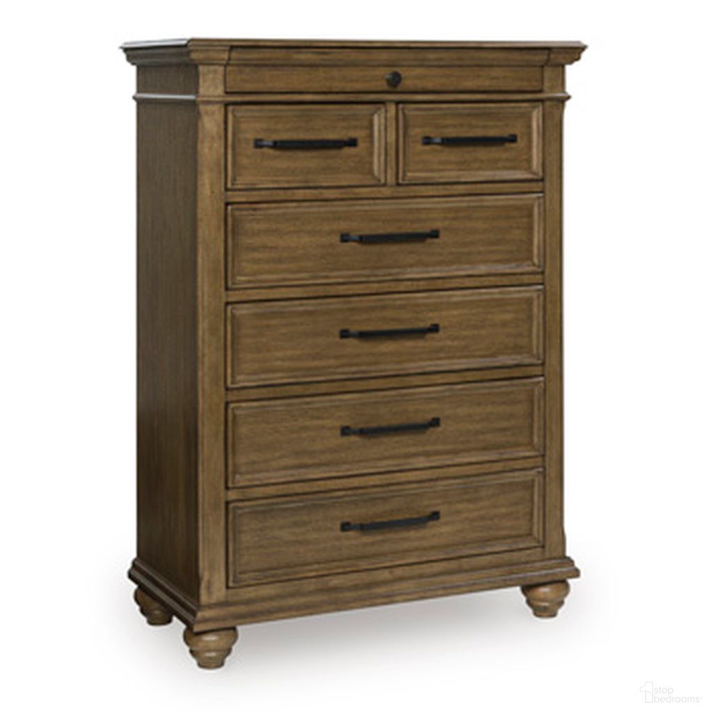 The appearance of Drojan Seven Drawer Chest In Medium Brown designed by Signature Design by Ashley in the traditional interior design. This medium brown piece of furniture  was selected by 1StopBedrooms from Drojan Collection to add a touch of cosiness and style into your home. Sku: NCB782-46. Material: Wood.
